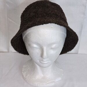 Scala Pronto Womens Brown Bucket Cap Fitted One‎ Size Hat